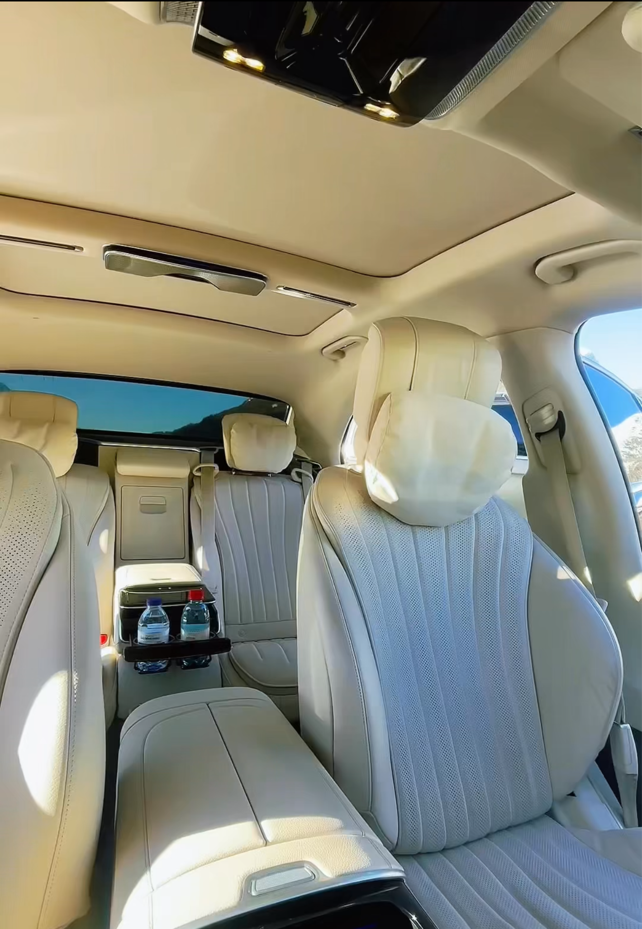 RB Limousine chauffeur service interior
